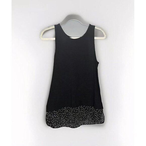 J. Crew Sleeveless Blouse XS Polka Dot Layering Office Classic Preppy Old Money - Picture 1 of 7